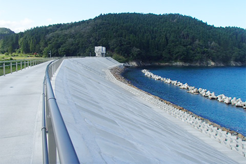 海岸に作られた構造物