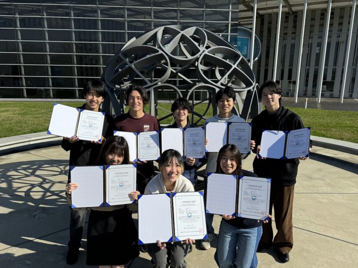 韓国短期留学プログラム 参加学生への修了証授与